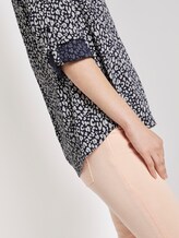 Bluse mit Turn-Up-Details - Frauen - navy small leo design Bluse mit Turn-Up-Details - Frauen - navy small leo design - 10 - TOM TAILOR