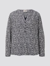 Bluse mit Turn-Up-Details - Frauen - navy small leo design Bluse mit Turn-Up-Details - Frauen - navy small leo design - 7 - TOM TAILOR