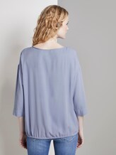 Bluse mit elastischem Bund - Frauen - Parisienne Blue Bluse mit elastischem Bund - Frauen - Parisienne Blue - 2 - TOM TAILOR