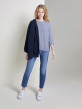 Bluse mit elastischem Bund - Frauen - Parisienne Blue Bluse mit elastischem Bund - Frauen - Parisienne Blue - 3 - TOM TAILOR