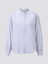 Bluse mit Ballon-Ärmeln - Frauen - blue white vertical stripe Bluse mit Ballon-Ärmeln - Frauen - blue white vertical stripe - 7 - TOM TAILOR