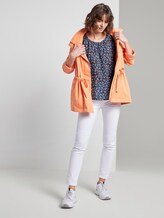 Bluse mit Raffungen - Frauen - navy floral design Bluse mit Raffungen - Frauen - navy floral design - 3 - TOM TAILOR