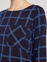 Karierte Bluse mit Brusttasche - Frauen - navy blue grid check Karierte Bluse mit Brusttasche - Frauen - navy blue grid check - 10 - TOM TAILOR