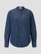 Denim blouse with pockets - Women - Blue Denim Denim blouse with pockets - Women - Blue Denim - 7 - TOM TAILOR