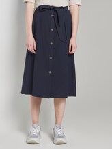 Midirock mit Knopfleiste - Frauen - Sky Captain Blue Midirock mit Knopfleiste - Frauen - Sky Captain Blue - 1 - TOM TAILOR