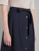 Midirock mit Knopfleiste - Frauen - Sky Captain Blue Midirock mit Knopfleiste - Frauen - Sky Captain Blue - 9 - TOM TAILOR
