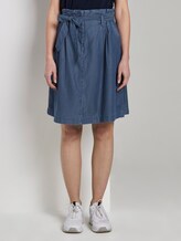 Rock mit Raffung - Frauen - Blue Denim Rock mit Raffung - Frauen - Blue Denim - 1 - TOM TAILOR