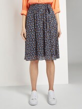 Rock aus Chiffon - Frauen - navy floral design Rock aus Chiffon - Frauen - navy floral design - 1 - TOM TAILOR
