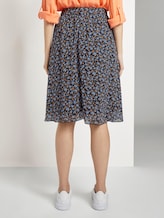 Rock aus Chiffon - Frauen - navy floral design Rock aus Chiffon - Frauen - navy floral design - 2 - TOM TAILOR