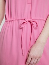 Mini Hemdkleid mit verstellbarem Taillenbund - Frauen - bright pink Mini Hemdkleid mit verstellbarem Taillenbund - Frauen - bright pink - 9 - TOM TAILOR Denim