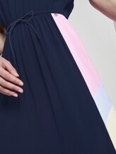 Midikleid mit Tunnelzug an der Taille - Frauen - Real Navy Blue Midikleid mit Tunnelzug an der Taille - Frauen - Real Navy Blue - 10 - TOM TAILOR Denim