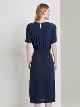 Midikleid mit Tunnelzug an der Taille - Frauen - Real Navy Blue Midikleid mit Tunnelzug an der Taille - Frauen - Real Navy Blue - 2 - TOM TAILOR Denim