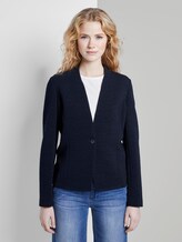 Blazer in Crincle-Optik - Frauen - Sky Captain Blue Blazer in Crincle-Optik - Frauen - Sky Captain Blue - 1 - TOM TAILOR