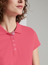 Polo Shirt met textuur - Vrouwen - charming pink Polo Shirt met textuur - Vrouwen - charming pink - 9 - TOM TAILOR