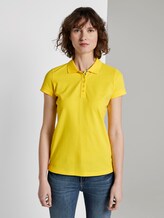 Polo Shirt met textuur - Vrouwen - jasmine yellow Polo Shirt met textuur - Vrouwen - jasmine yellow - 1 - TOM TAILOR
