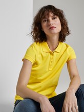 Polo Shirt met textuur - Vrouwen - jasmine yellow Polo Shirt met textuur - Vrouwen - jasmine yellow - 5 - TOM TAILOR