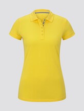 Polo Shirt met textuur - Vrouwen - jasmine yellow Polo Shirt met textuur - Vrouwen - jasmine yellow - 7 - TOM TAILOR