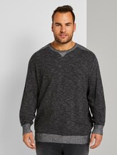 langarm Sweatshirt - Männer - Dark Greyish Black langarm Sweatshirt - Männer - Dark Greyish Black - 1 - Men Plus