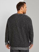 langarm Sweatshirt - Männer - Dark Greyish Black langarm Sweatshirt - Männer - Dark Greyish Black - 2 - Men Plus
