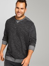 langarm Sweatshirt - Männer - Dark Greyish Black langarm Sweatshirt - Männer - Dark Greyish Black - 5 - Men Plus
