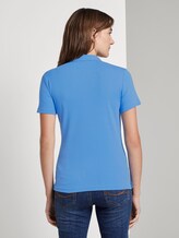 Schlichtes Poloshirt - Frauen - sea blue Schlichtes Poloshirt - Frauen - sea blue - 2 - TOM TAILOR