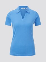 Schlichtes Poloshirt - Frauen - sea blue Schlichtes Poloshirt - Frauen - sea blue - 7 - TOM TAILOR