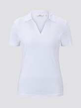 Poloshirt met effen - Vrouwen - White Poloshirt met effen - Vrouwen - White - 7 - TOM TAILOR