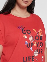 T-Shirt mit Schrift-Print - Frauen - Virtual Rec T-Shirt mit Schrift-Print - Frauen - Virtual Rec - 9 - My True Me