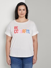 T-shirt with a letter print - Women - Whisper White T-shirt with a letter print - Women - Whisper White - 1 - My True Me