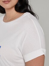 T-shirt with a letter print - Women - Whisper White T-shirt with a letter print - Women - Whisper White - 10 - My True Me