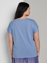 T-Shirt im Batik-Look - Frauen - Parisienne Blue T-Shirt im Batik-Look - Frauen - Parisienne Blue - 2 - My True Me