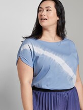 T-Shirt im Batik-Look - Frauen - Parisienne Blue T-Shirt im Batik-Look - Frauen - Parisienne Blue - 5 - My True Me