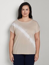 T-shirt with a tie-dye print - Women - soft vanilla T-shirt with a tie-dye print - Women - soft vanilla - 1 - My True Me
