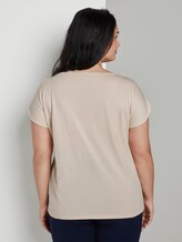T-shirt with a tie-dye print - Women - soft vanilla T-shirt with a tie-dye print - Women - soft vanilla - 2 - My True Me