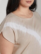 T-shirt with a tie-dye print - Women - soft vanilla T-shirt with a tie-dye print - Women - soft vanilla - 9 - My True Me