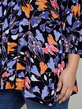 Longshirt mit Blumenmuster - Frauen - colorful blue flower print Longshirt mit Blumenmuster - Frauen - colorful blue flower print - 10 - My True Me