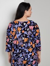 Longshirt mit Blumenmuster - Frauen - colorful blue flower print Longshirt mit Blumenmuster - Frauen - colorful blue flower print - 2 - My True Me
