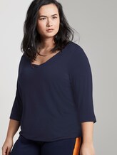 T-shirt met linten detail - Vrouwen - Real Navy Blue T-shirt met linten detail - Vrouwen - Real Navy Blue - 5 - My True Me