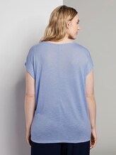 T-Shirt mit Knoten-Detail - Frauen - Parisienne Blue T-Shirt mit Knoten-Detail - Frauen - Parisienne Blue - 2 - My True Me