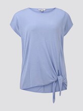 T-Shirt mit Knoten-Detail - Frauen - Parisienne Blue T-Shirt mit Knoten-Detail - Frauen - Parisienne Blue - 7 - My True Me
