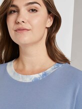 3/4 Arm Shirt mit Rippkragen - Frauen - Parisienne Blue 3/4 Arm Shirt mit Rippkragen - Frauen - Parisienne Blue - 9 - My True Me
