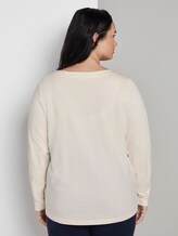 Sweatshirt mit Knoten-Detail - Frauen - Whisper White Sweatshirt mit Knoten-Detail - Frauen - Whisper White - 2 - My True Me