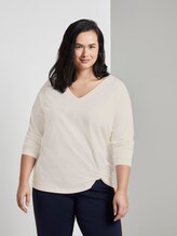 Sweatshirt mit Knoten-Detail - Frauen - Whisper White Sweatshirt mit Knoten-Detail - Frauen - Whisper White - 5 - My True Me