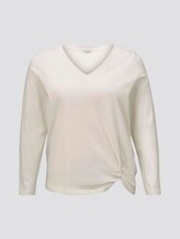 Sweatshirt mit Knoten-Detail - Frauen - Whisper White Sweatshirt mit Knoten-Detail - Frauen - Whisper White - 7 - My True Me