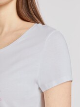T-Shirt mit Logo-Print - Frauen - Off White T-Shirt mit Logo-Print - Frauen - Off White - 9 - TOM TAILOR Denim