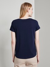 T-shirt met logo print - Vrouwen - Real Navy Blue T-shirt met logo print - Vrouwen - Real Navy Blue - 2 - TOM TAILOR Denim