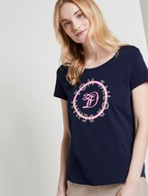 T-shirt met logo print - Vrouwen - Real Navy Blue T-shirt met logo print - Vrouwen - Real Navy Blue - 5 - TOM TAILOR Denim