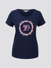 T-shirt met logo print - Vrouwen - Real Navy Blue T-shirt met logo print - Vrouwen - Real Navy Blue - 7 - TOM TAILOR Denim