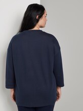 Zweilagiges Sweatshirt - Frauen - Real Navy Blue Zweilagiges Sweatshirt - Frauen - Real Navy Blue - 2 - My True Me