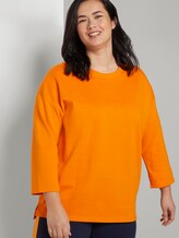 Zweilagiges Sweatshirt - Frauen - bright mandarin Zweilagiges Sweatshirt - Frauen - bright mandarin - 5 - My True Me